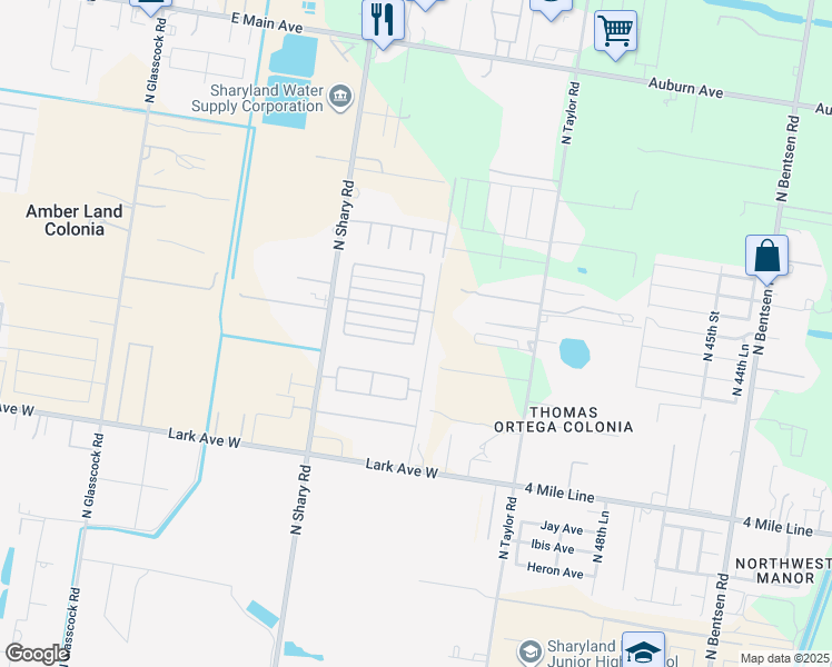 map of restaurants, bars, coffee shops, grocery stores, and more near 5604 Pelican Avenue in McAllen