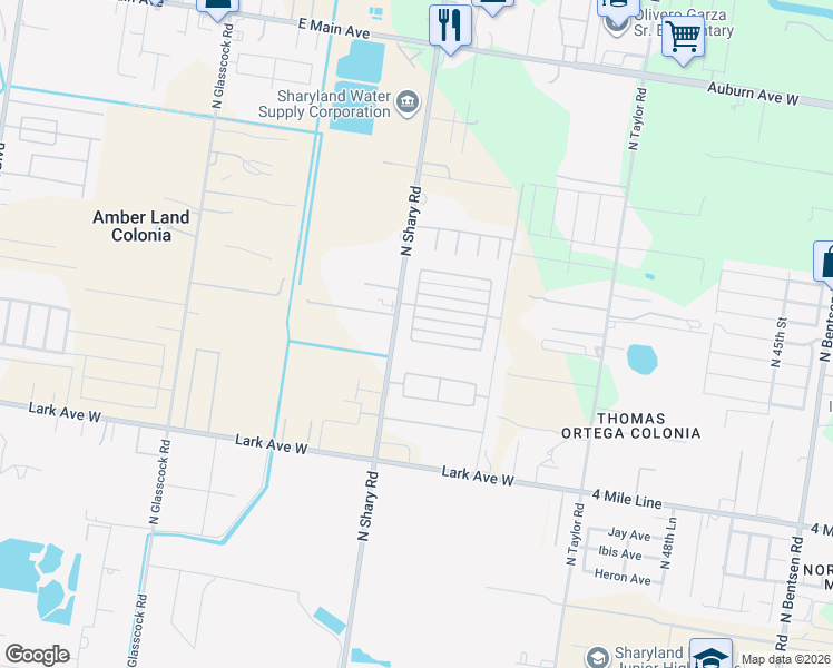 map of restaurants, bars, coffee shops, grocery stores, and more near 5812 Pelican Avenue in McAllen