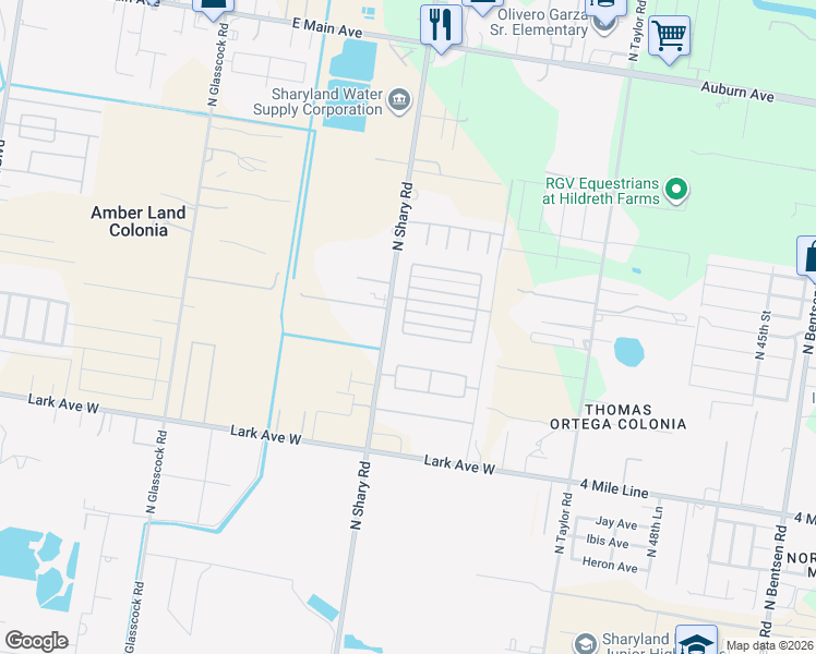 map of restaurants, bars, coffee shops, grocery stores, and more near 5812 Pelican Avenue in McAllen