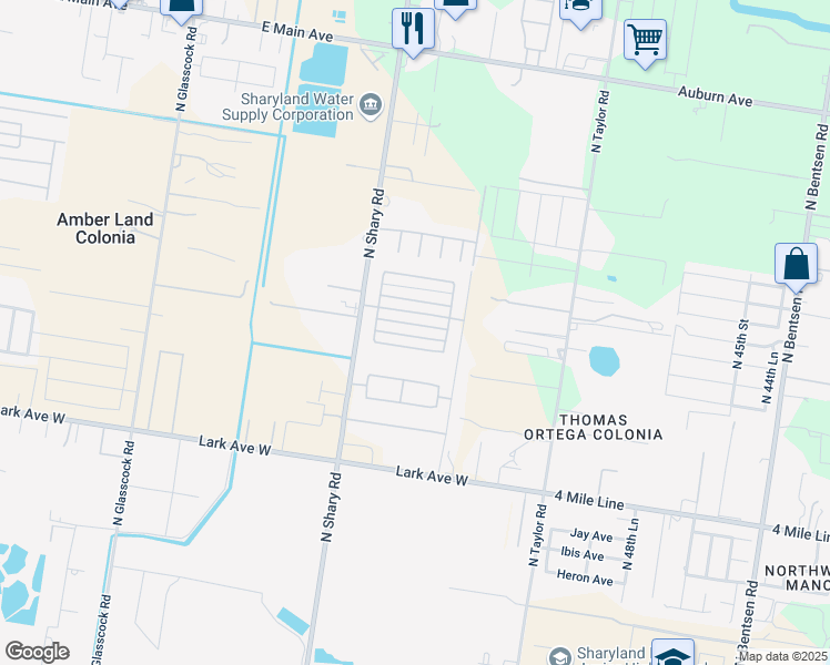map of restaurants, bars, coffee shops, grocery stores, and more near 5812 Pelican Avenue in McAllen
