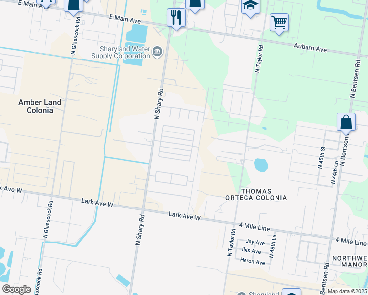 map of restaurants, bars, coffee shops, grocery stores, and more near 5605 Swallow Avenue in Palmhurst