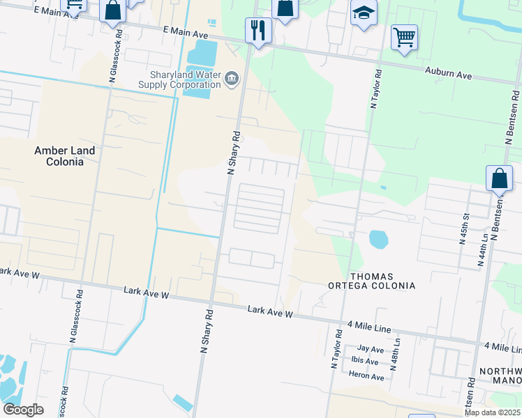 map of restaurants, bars, coffee shops, grocery stores, and more near 5605 Swallow Avenue in Palmhurst