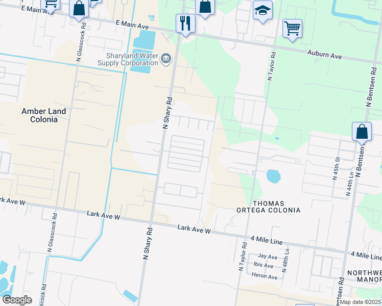 map of restaurants, bars, coffee shops, grocery stores, and more near 5605 Swallow Avenue in Palmhurst