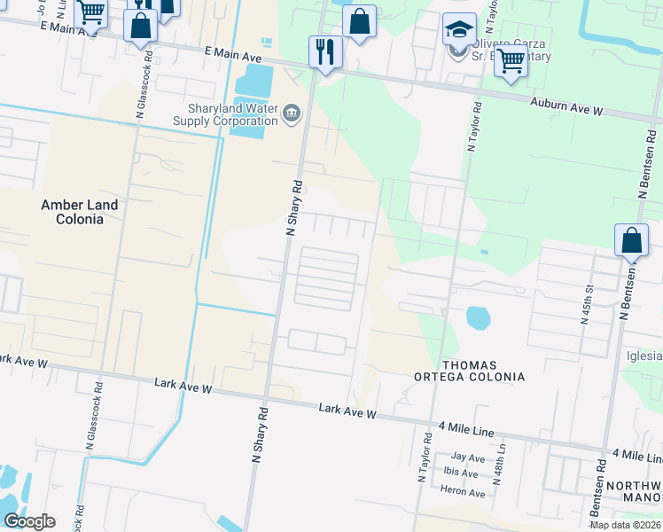 map of restaurants, bars, coffee shops, grocery stores, and more near 5605 Swallow Avenue in Palmhurst