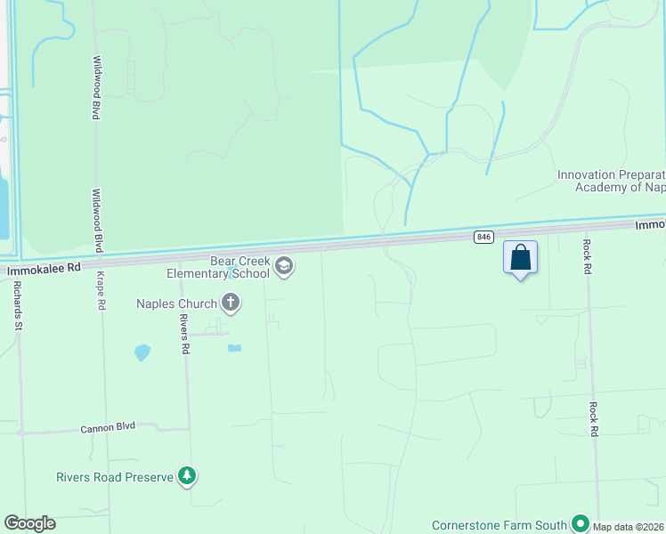map of restaurants, bars, coffee shops, grocery stores, and more near 11180 Immokalee Road in Naples