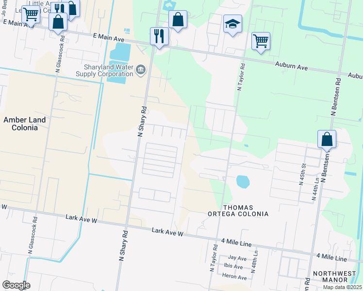 map of restaurants, bars, coffee shops, grocery stores, and more near 7202 North 56th Street in Mission