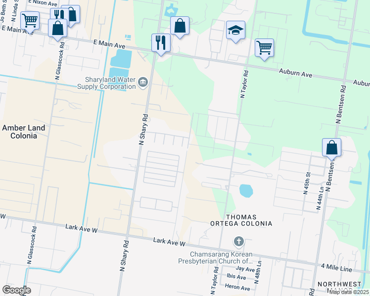 map of restaurants, bars, coffee shops, grocery stores, and more near 7202 North 56th Street in Mission