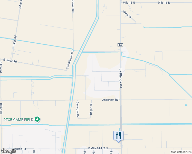 map of restaurants, bars, coffee shops, grocery stores, and more near 17134 Abel Drive in Edinburg