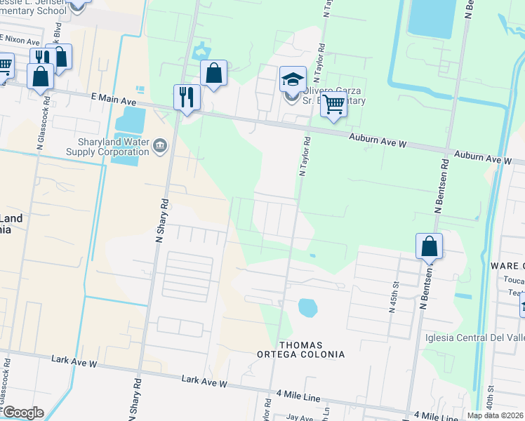 map of restaurants, bars, coffee shops, grocery stores, and more near 5600 Toucan Avenue in Mission