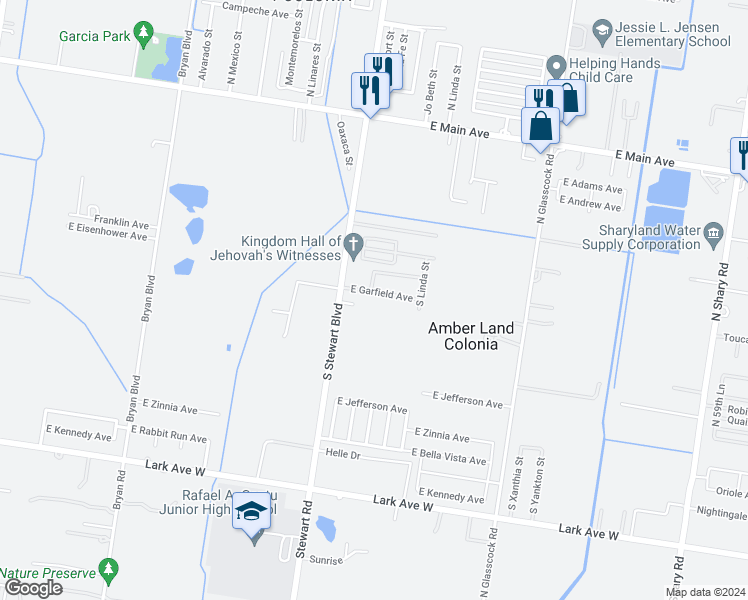 map of restaurants, bars, coffee shops, grocery stores, and more near 2609 East Garfield Avenue in Alton