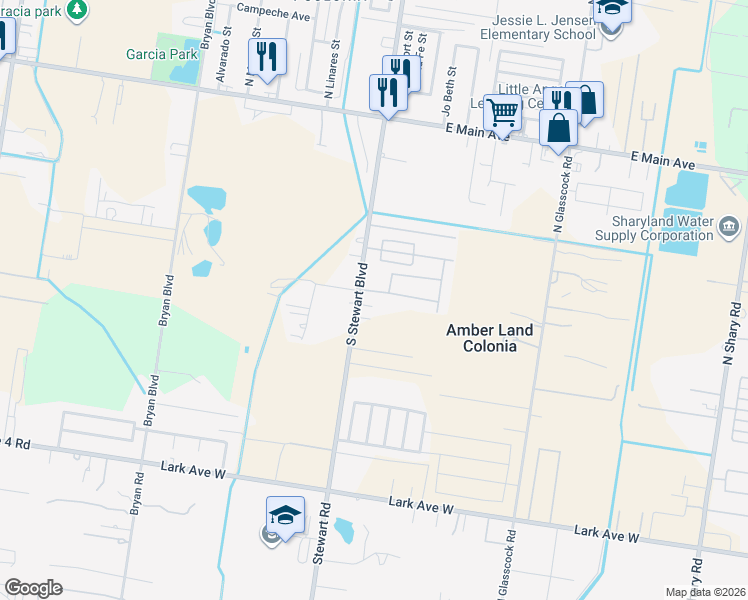 map of restaurants, bars, coffee shops, grocery stores, and more near 2502 East Garfield Avenue in Alton