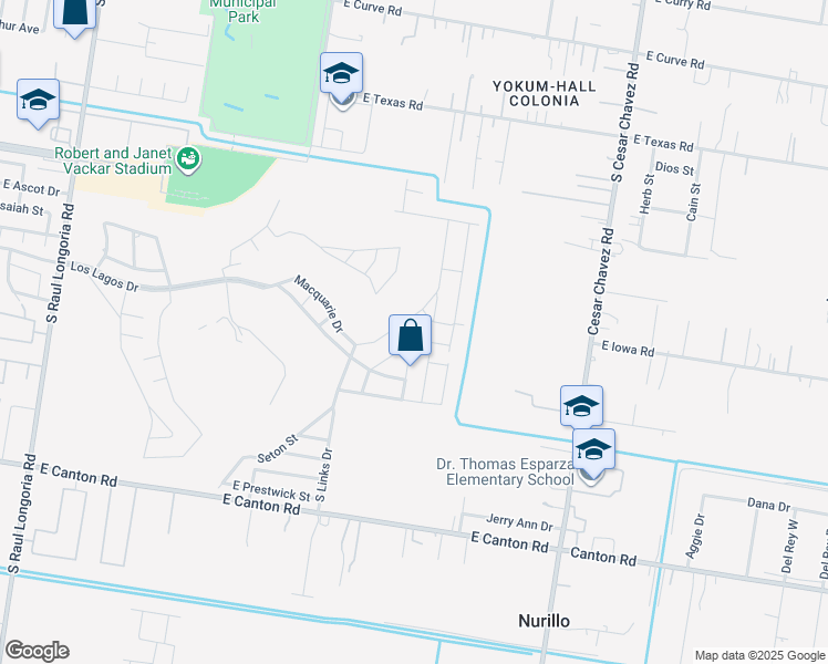 map of restaurants, bars, coffee shops, grocery stores, and more near 3728 Macquarie Drive in Edinburg