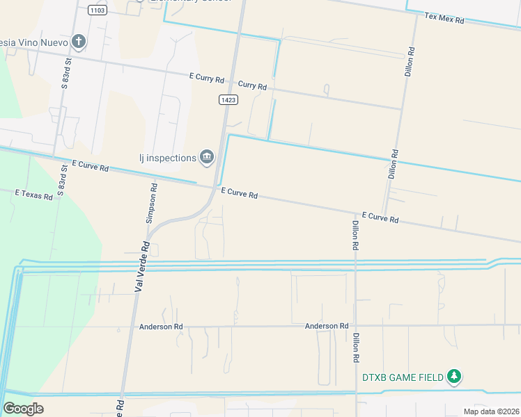 map of restaurants, bars, coffee shops, grocery stores, and more near 1182 East Curve Road in Edinburg