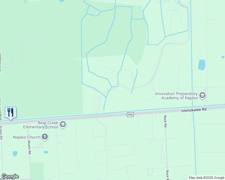 map of restaurants, bars, coffee shops, grocery stores, and more near 11330 Twin Eagles Boulevard in Naples