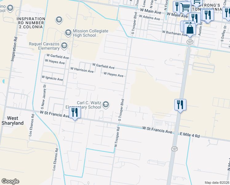 map of restaurants, bars, coffee shops, grocery stores, and more near 913 West Jefferson Avenue in Alton