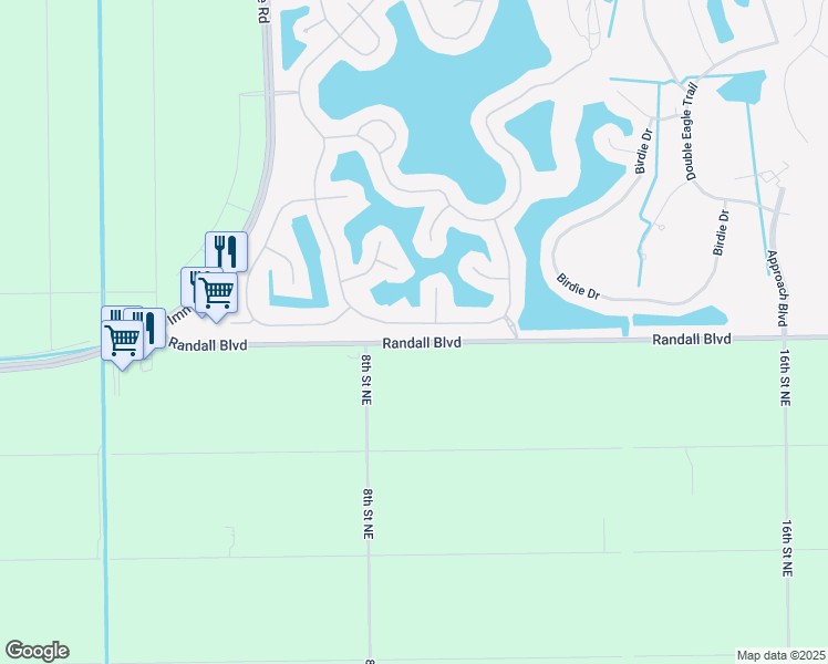 map of restaurants, bars, coffee shops, grocery stores, and more near 2771 Orange Grove Trail in Naples