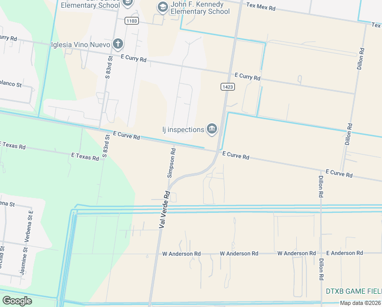 map of restaurants, bars, coffee shops, grocery stores, and more near 9000 East Curve Road in Edinburg