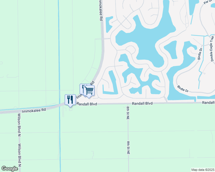 map of restaurants, bars, coffee shops, grocery stores, and more near 2879 Blossom Court in Naples