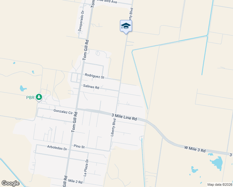 map of restaurants, bars, coffee shops, grocery stores, and more near 1882 Salinas Road in Penitas