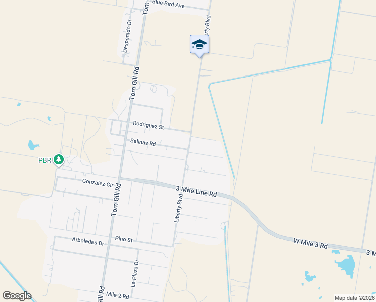 map of restaurants, bars, coffee shops, grocery stores, and more near 1882 Salinas Road in Penitas