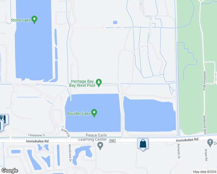 map of restaurants, bars, coffee shops, grocery stores, and more near 10050 Siesta Bay Drive in Naples