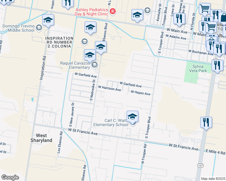 map of restaurants, bars, coffee shops, grocery stores, and more near 1326 West Harrison Avenue in Alton