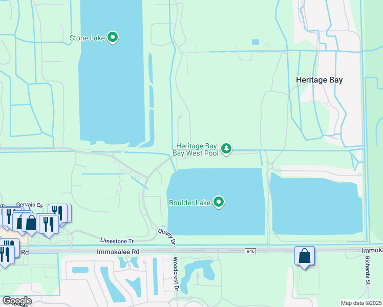 map of restaurants, bars, coffee shops, grocery stores, and more near 9085 Siesta Bay Drive in Naples