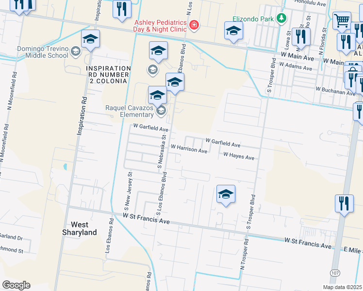 map of restaurants, bars, coffee shops, grocery stores, and more near 810 South Missouri Street in Alton