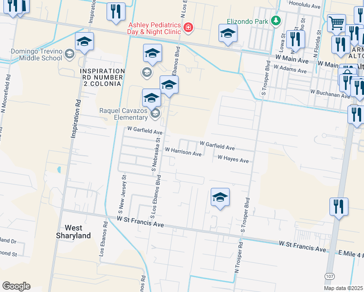 map of restaurants, bars, coffee shops, grocery stores, and more near 810 South Missouri Street in Alton