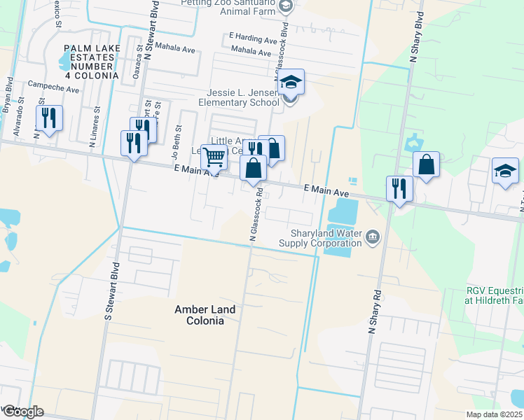 map of restaurants, bars, coffee shops, grocery stores, and more near 3411 Adams Avenue in Alton