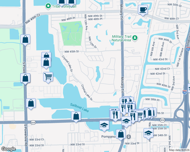 map of restaurants, bars, coffee shops, grocery stores, and more near 4122 Rosa Drive in Lighthouse Point