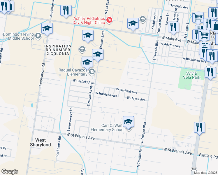 map of restaurants, bars, coffee shops, grocery stores, and more near 810 South Missouri Street in Alton