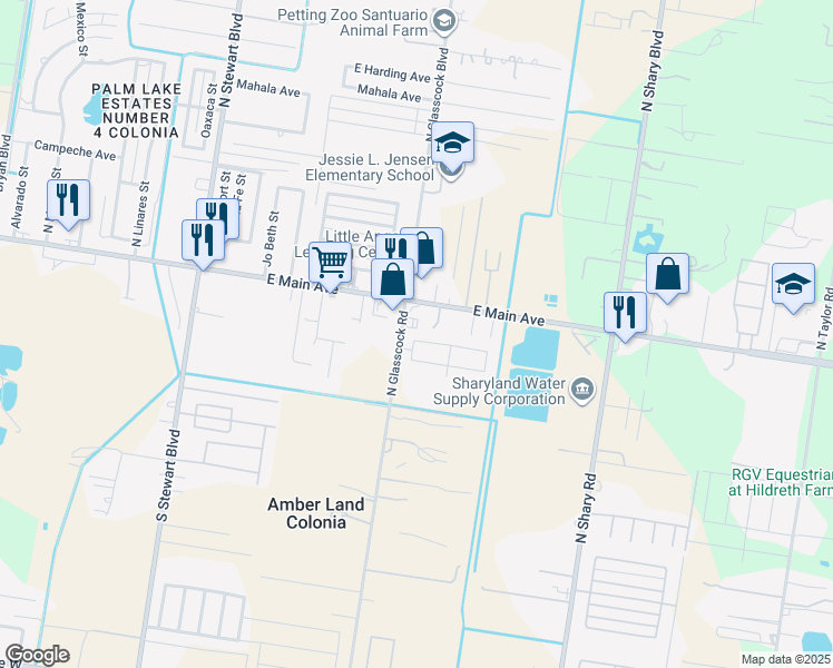 map of restaurants, bars, coffee shops, grocery stores, and more near 3411 Adams Avenue in Alton