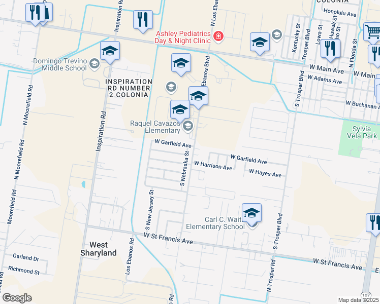 map of restaurants, bars, coffee shops, grocery stores, and more near 808 South Nebraska Street in Alton