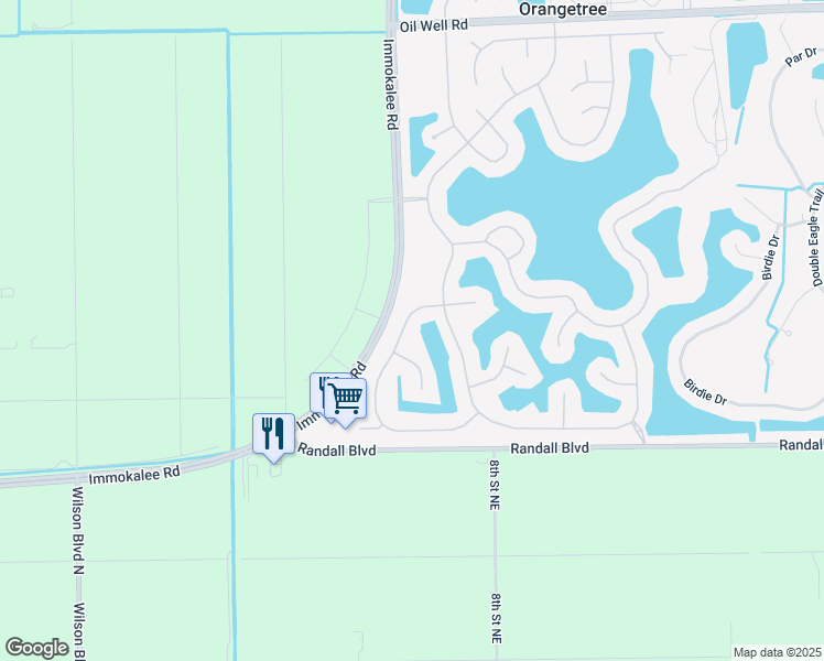 map of restaurants, bars, coffee shops, grocery stores, and more near 2878 Inlet Cove Lane East in Naples