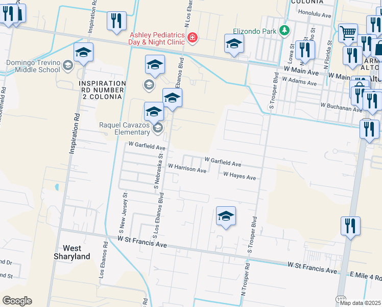 map of restaurants, bars, coffee shops, grocery stores, and more near 810 South Missouri Street in Alton