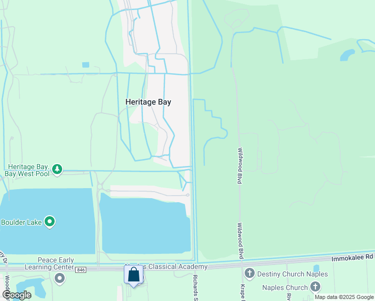 map of restaurants, bars, coffee shops, grocery stores, and more near 10534 Smoke House Bay Drive in Naples