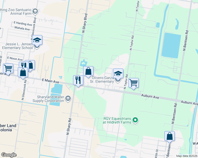 map of restaurants, bars, coffee shops, grocery stores, and more near 8107 North 55th Street in Mission