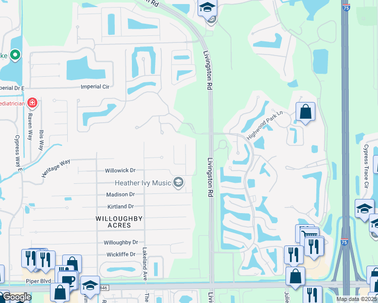 map of restaurants, bars, coffee shops, grocery stores, and more near 392 Ashbury Way in Naples