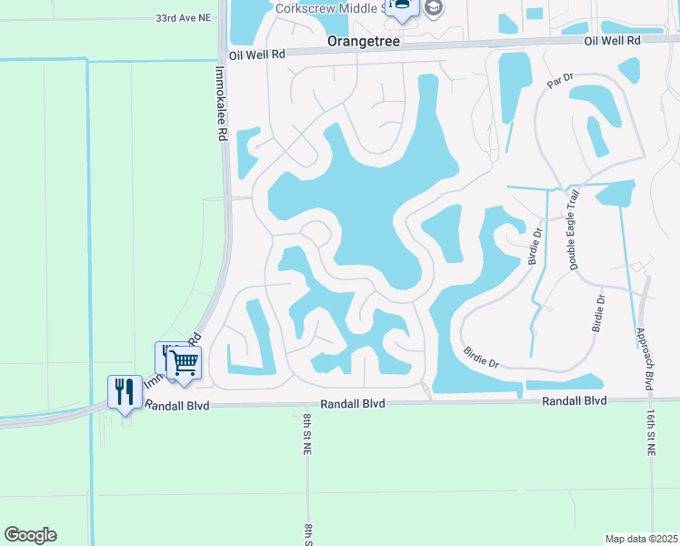 map of restaurants, bars, coffee shops, grocery stores, and more near 2222 Grove Drive in Naples