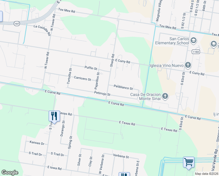 map of restaurants, bars, coffee shops, grocery stores, and more near 852 Sharp Road in Edinburg