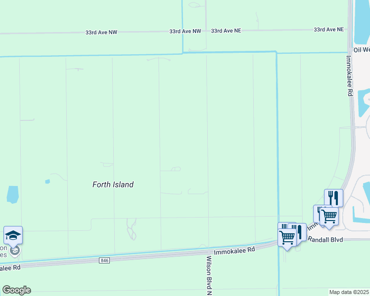 map of restaurants, bars, coffee shops, grocery stores, and more near 2821 Wilson Boulevard North in Naples