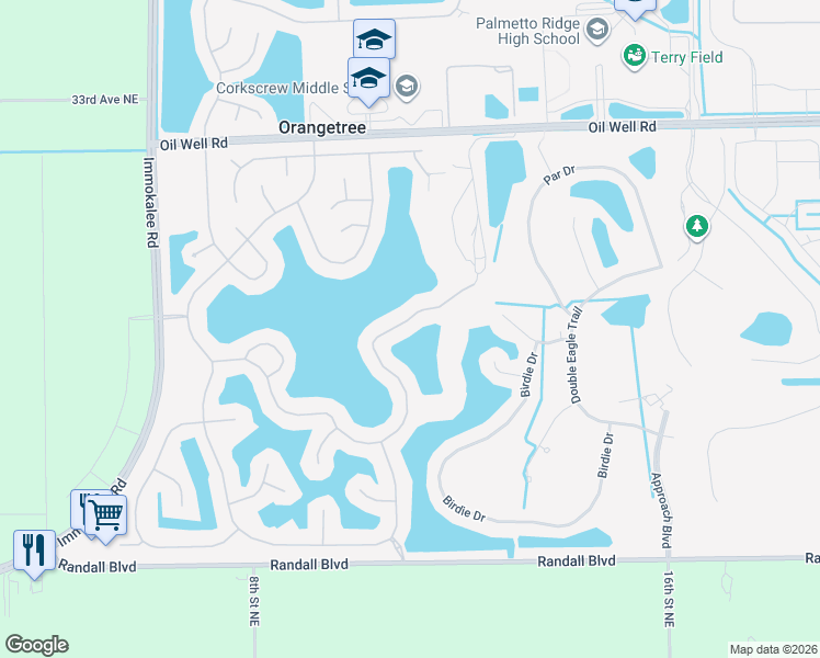 map of restaurants, bars, coffee shops, grocery stores, and more near 2055 Grove Drive in Naples