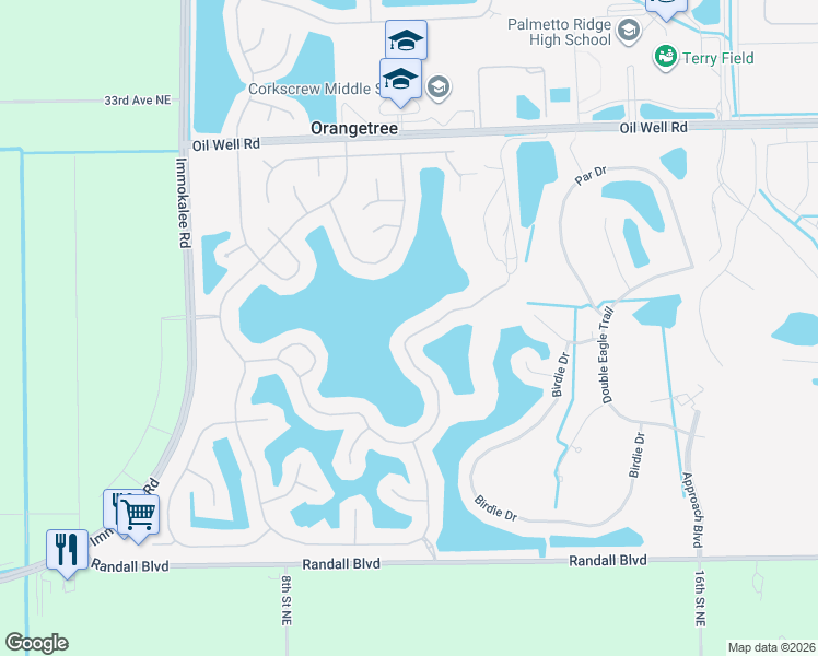 map of restaurants, bars, coffee shops, grocery stores, and more near 2070 Grove Drive in Naples