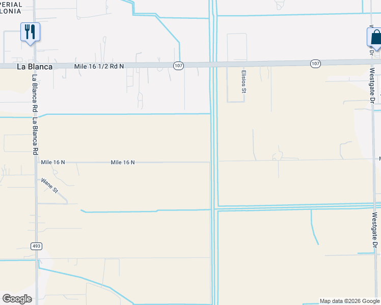 map of restaurants, bars, coffee shops, grocery stores, and more near 11912 Mile 16 North in Edinburg