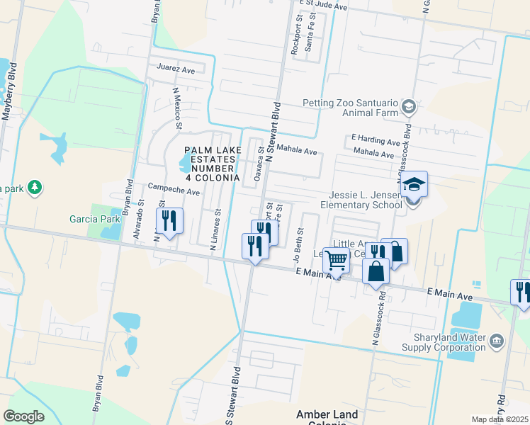 map of restaurants, bars, coffee shops, grocery stores, and more near 311 Rockport Street in Mission