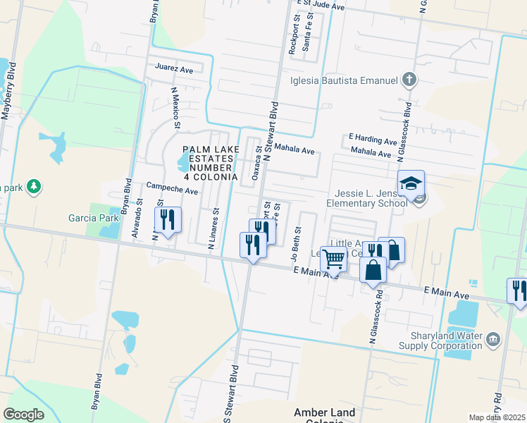 map of restaurants, bars, coffee shops, grocery stores, and more near 311 Rockport Street in Mission