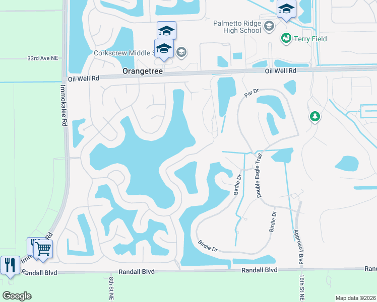 map of restaurants, bars, coffee shops, grocery stores, and more near 2042 Grove Drive in Naples