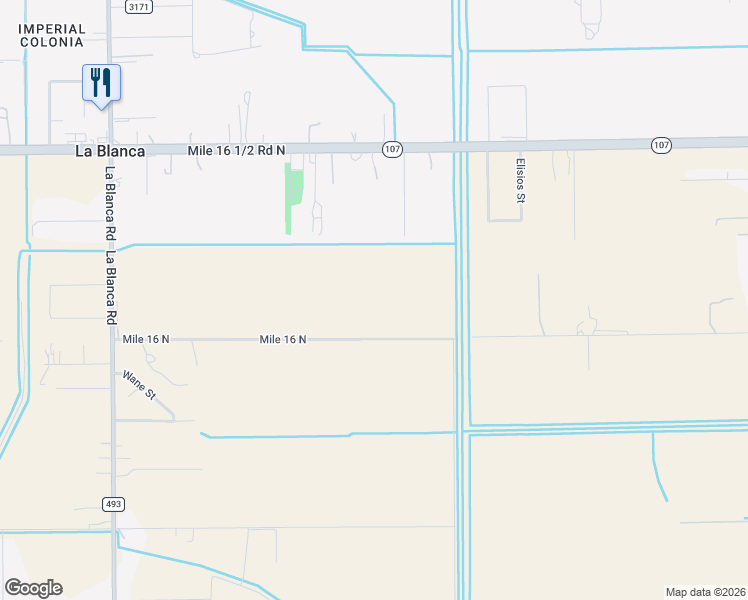 map of restaurants, bars, coffee shops, grocery stores, and more near 12122 Mile 16 North in Edinburg
