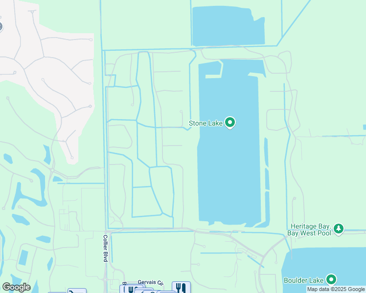 map of restaurants, bars, coffee shops, grocery stores, and more near 9336 Granite Court in Naples